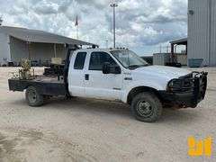 2003 FORD F-350 DUALLY CREW CAB 4X4 FLATBED TRUCK VIN: 1FDWX37PX3EC13079