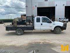 2003 FORD F-350 DUALLY CREW CAB 4X4 FLATBED TRUCK VIN: 1FDWX37PX3EC13079