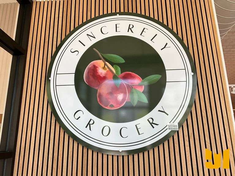 SINCERELY GROCERY SIGN