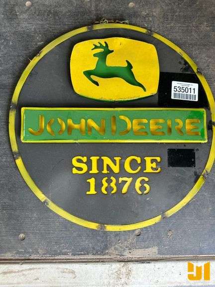 “JOHN DEERE” METAL SIGN