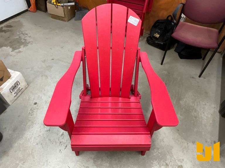 TRAPPERS PEAK CHAIR ADIRONDACK FOLDING RED