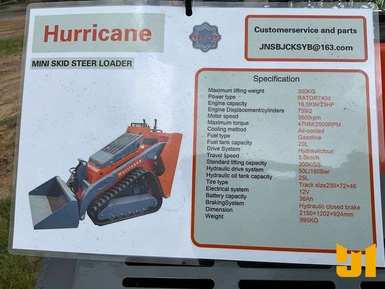 2025 HURRICANE RATOR740D STAND ON MULTI TERRAIN LOADER