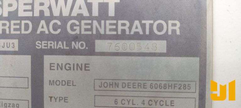 WHISPERWATT DB-1651JA 120 KW TRAILER MOUNTED SN: 7600548