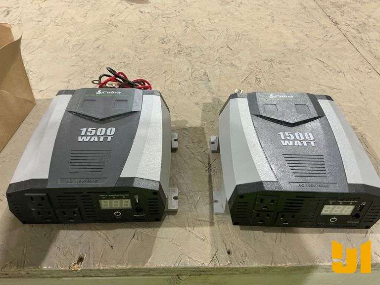 (2) COBRA 1500W AC/DC PWR INVERTERS