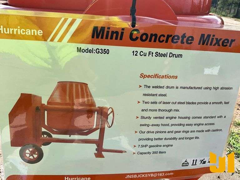 HURRICANE G350 MINI CONCRETE MIXER
