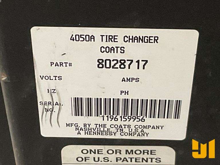 COATS 4050A TIRE MACHINE SN#1196159956