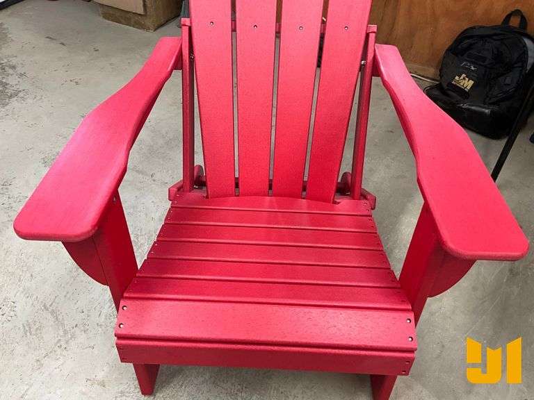 TRAPPERS PEAK CHAIR ADIRONDACK FOLDING RED