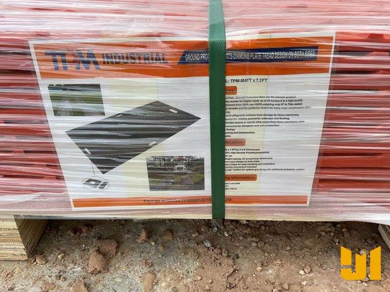GROUND PROTECTION MAT, 7.3FT X 4FT, .5” THICKNESS, DIAMOND PLATE