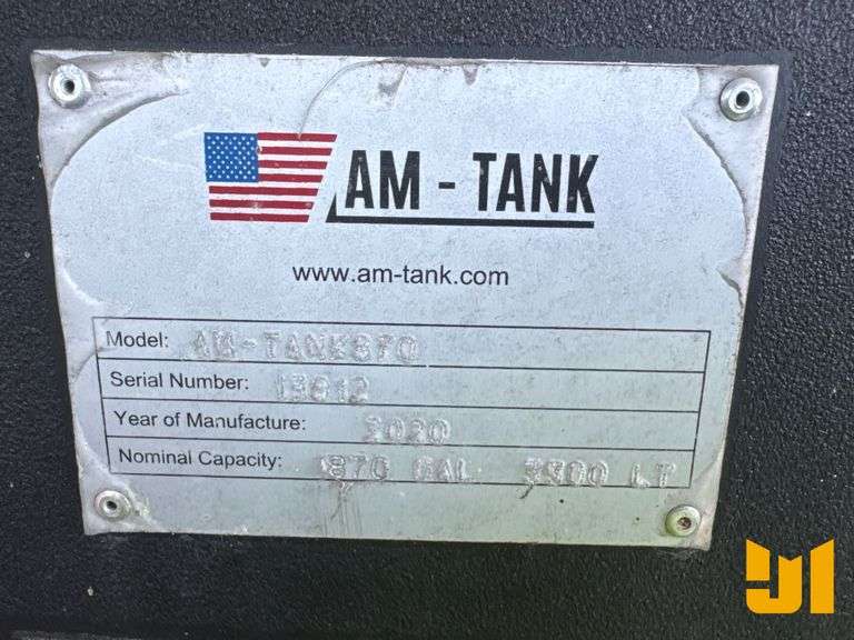 2020 AM TANK  AM-TANK870  TANK SN: 13812
