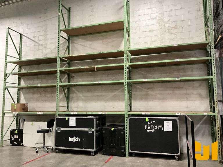PALLET RACKS QTY OF (3) 216” X 30”W UPRIGHT FRAMES,