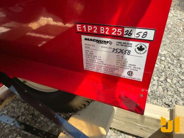 UNUSED 2025 EASY-KLEEN MAGNUM GOLD 4000 PRESSURE WASHER SN: 252658