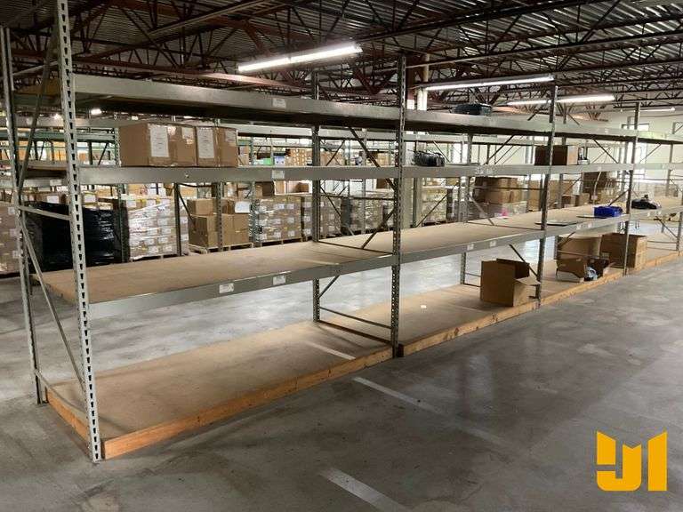 PALLET RACKS QTY OF (7) 42”X96” UPRIGHT FRAMES, QTY OF