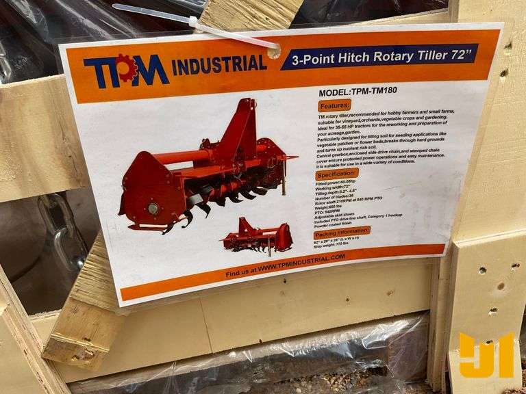 2025 TPM TPM-TM180 ROTO TILLER SN: TM180250421