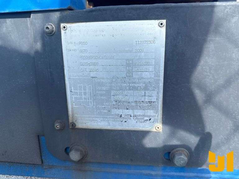 2006 PRINCETON PB50 FORKLIFT SN: PB50REFSDWUATAAAX