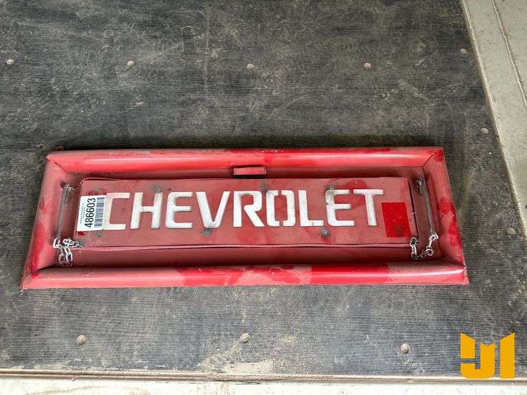 “CHEVROLET” METAL SIGN