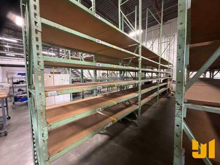 PALLET RACKS QTY OF (5) 216” X 30”W UPRIGHT FRAMES,
