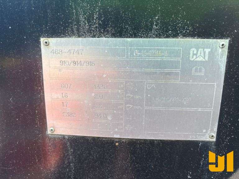 CAT 468-4747 93” SMOOTH BUCKET SN: CH-08-07799-19 TO FIT 910/914/918