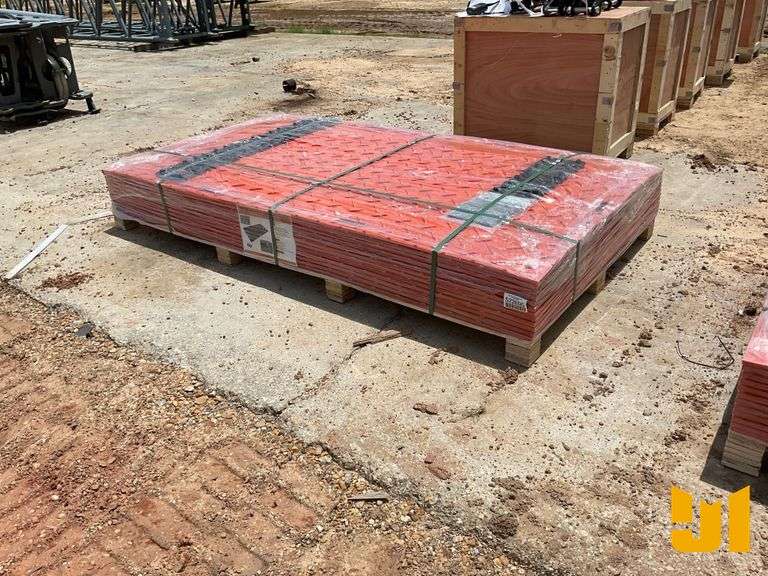 GROUND PROTECTION MAT, 7.3FT X 4FT, .5” THICKNESS, DIAMOND PLATE
