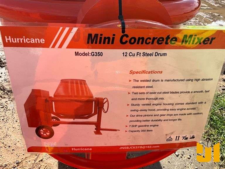 HURRICANE G350 MINI CONCRETE MIXER