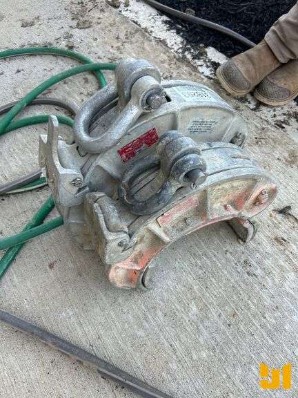 (2) PIPE CLAMPS, (1) 8” (1) 12”