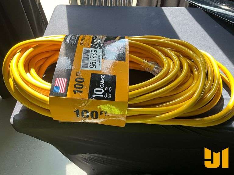 UNUSED 100FT 10 GAUGE EXTENSION CORD