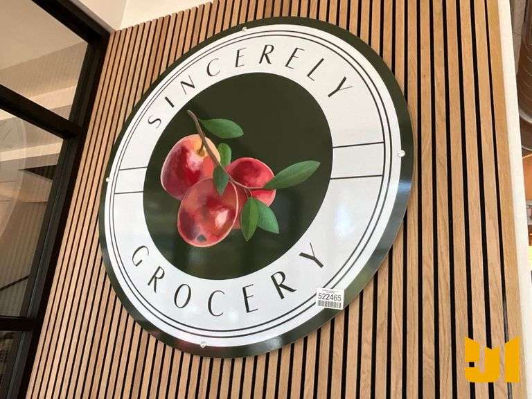 SINCERELY GROCERY SIGN