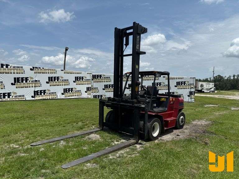 2018 CLARK C75L 16500 LBS CUSHION TIRE FORKLIFT SN: P680L00079988KF