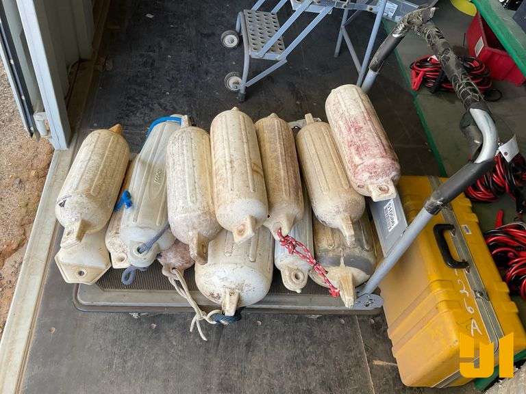 ROLLING CART AND MISC BOAT FENDERS ***LOCATED AT CHECK OUT***
