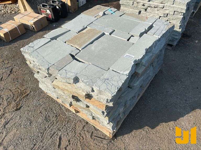 PALLET OF BLUE STONE PAVERS