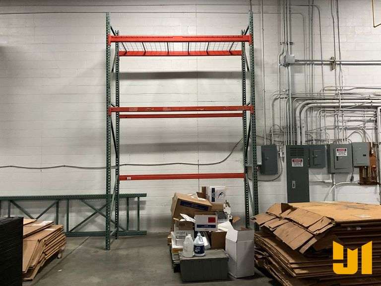 PALLET RACK, QTY OF (4) 180”X36” UPRIGHTS, QTY OF (5)