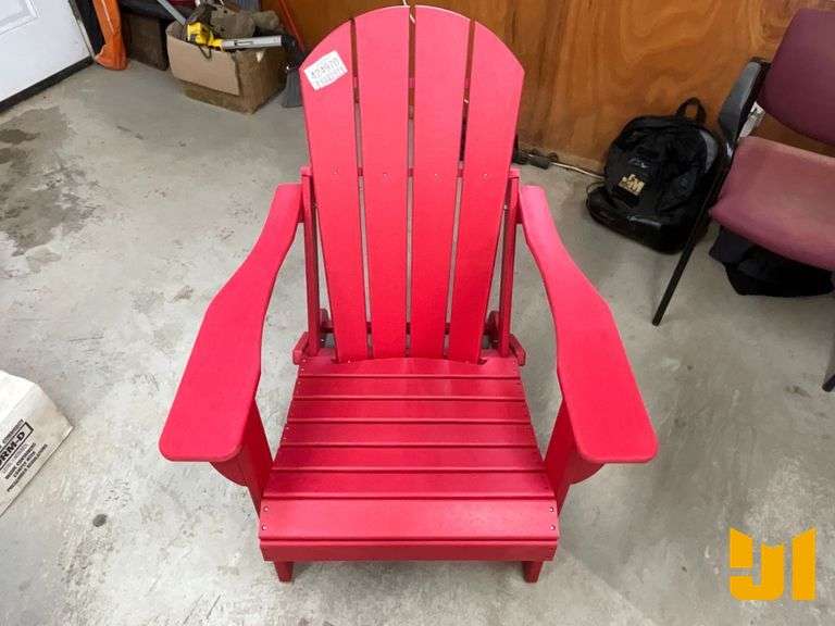 TRAPPERS PEAK CHAIR ADIRONDACK FOLDING RED