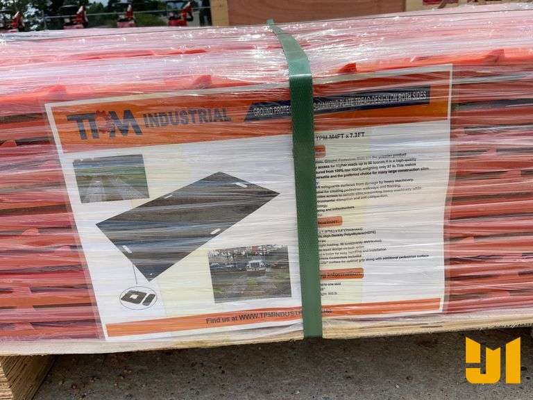 GROUND PROTECTION MAT, 7.3FT X 4FT, .5” THICKNESS, DIAMOND PLATE