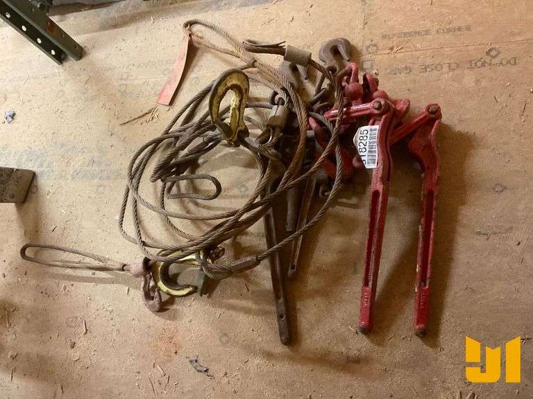 (4) CHAIN BINDERS W/ WINCH CABLE