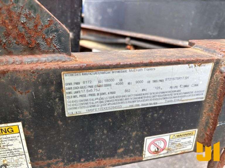 2014 MCELRATH TRAILERS 1M9FE122XES284553