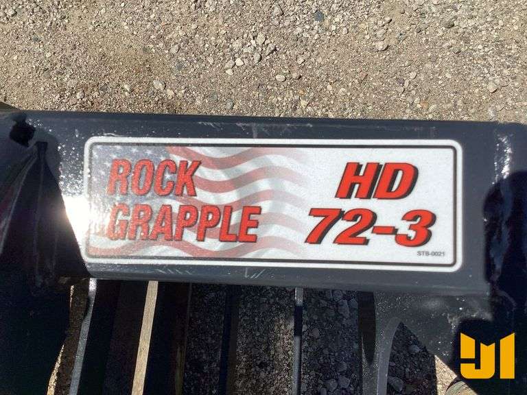UNUSED 2025 STOUT DUAL CYLINDER ROCK GRAPPLE 72 INCH