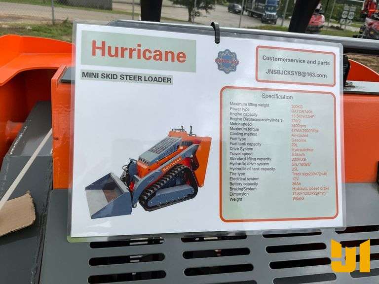 UNUSED HURRICANE RATOR740D STAND ON MULTI TERRAIN LOADER