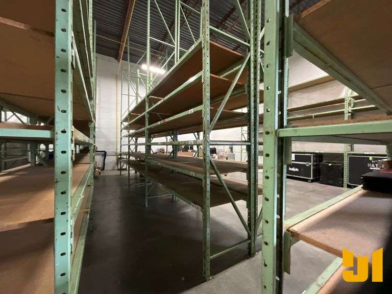 PALLET RACKS QTY OF (4) 216” X 30”W UPRIGHT FRAMES,