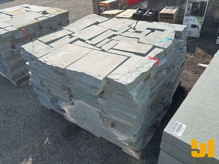 PALLET OF BLUE STONE PAVERS
