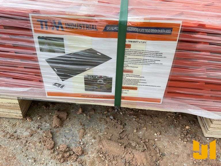 GROUND PROTECTION MAT, 7.3FT X 4FT, .5” THICKNESS, DIAMOND PLATE
