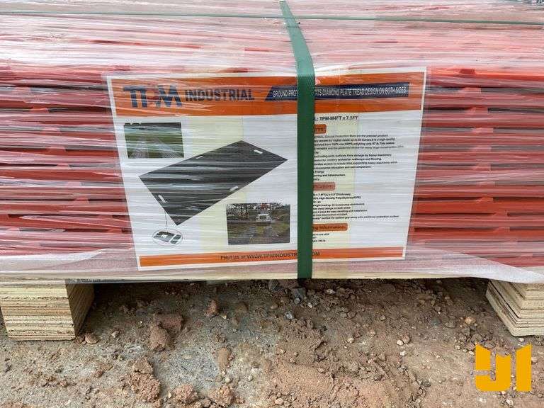 GROUND PROTECTION MAT, 7.3FT X 4FT, .5” THICKNESS, DIAMOND PLATE