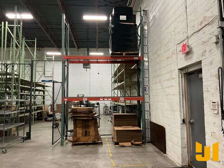 PALLET RACKS QTY OF (6) 180”H X 36”W UPRIGHT FRAMES,