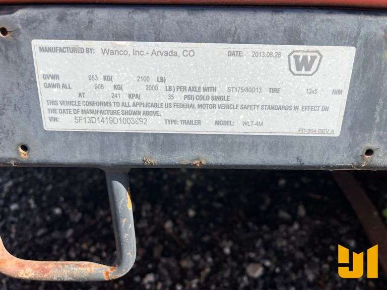 WANCO WLT4M LIGHT PLANT SN: 5F13D1419D1003892