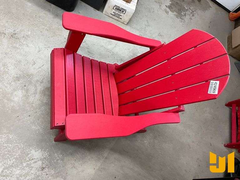 TRAPPERS PEAK CHAIR ADIRONDACK FOLDING RED