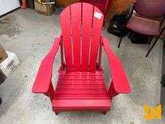 TRAPPERS PEAK CHAIR ADIRONDACK FOLDING RED