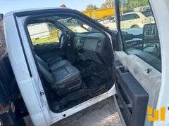 2012 FORD F-450 SINGLE AXLE REGULAR CAB FLATBED TRUCK VIN: 1FDUF4GY1CEB79462