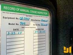 2001 MANITOWOC 999-3 CRAWLER CRANE SN: 9991090