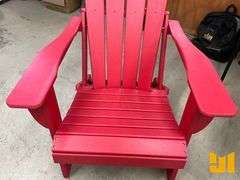 TRAPPERS PEAK CHAIR ADIRONDACK FOLDING RED