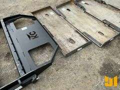 UNUSED FORMED SKID STEER FRAME MOUNTING PLATE