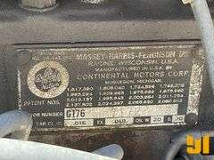 1958 MASSEY FERGUSON 65 TRACTOR SN: CGM654916