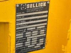 2017 SELLICK S60J4E-1 6000LBS  ROUGH TERRAIN FORKLIFT SN: 10210795S6J4E-1